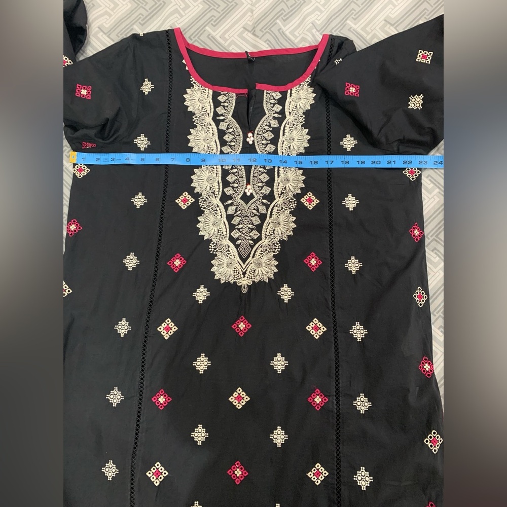 Beechtree Black Casual Long Sleeve 2 Piece Dress - Picture 11 of 13
